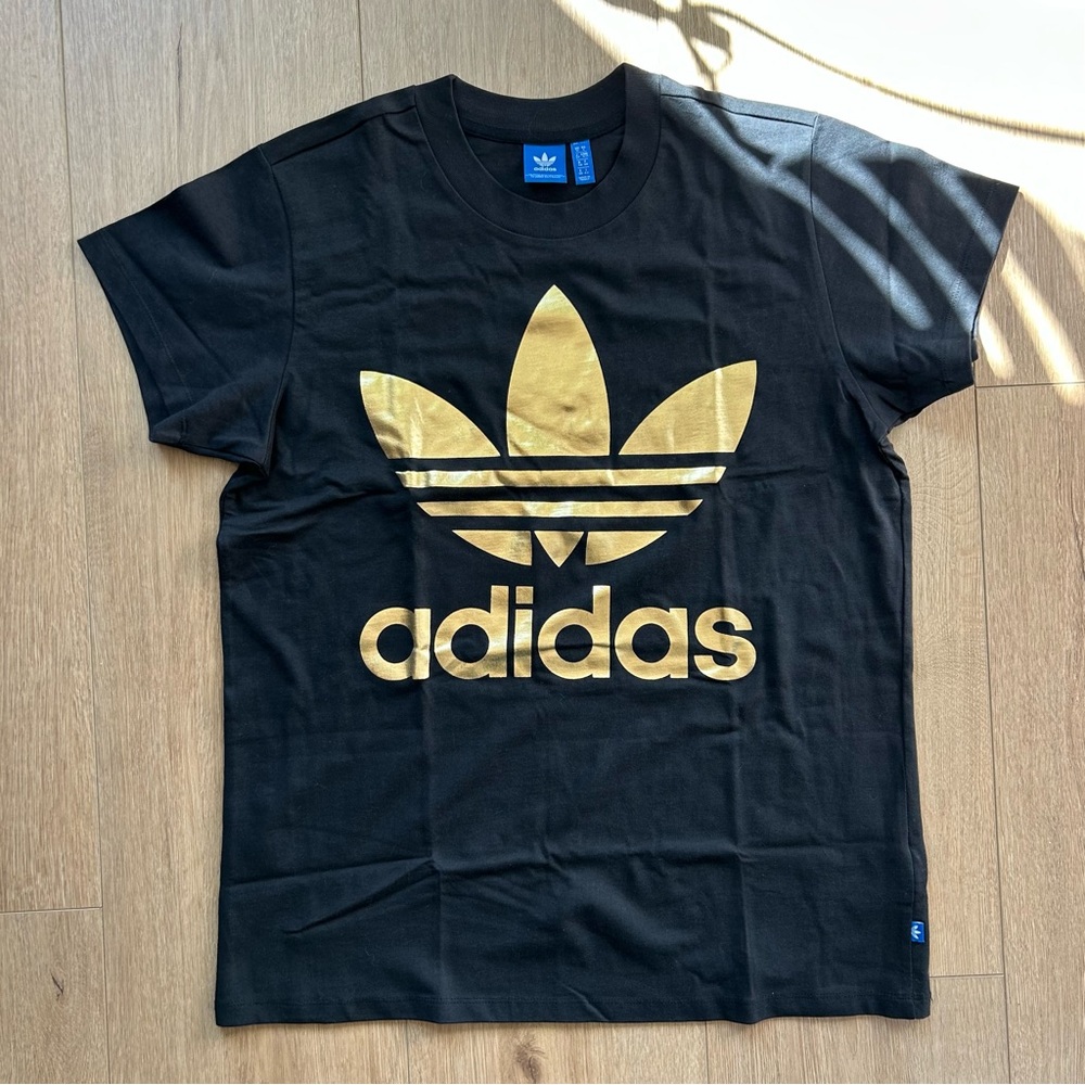 Black and Gold Adidas Tee